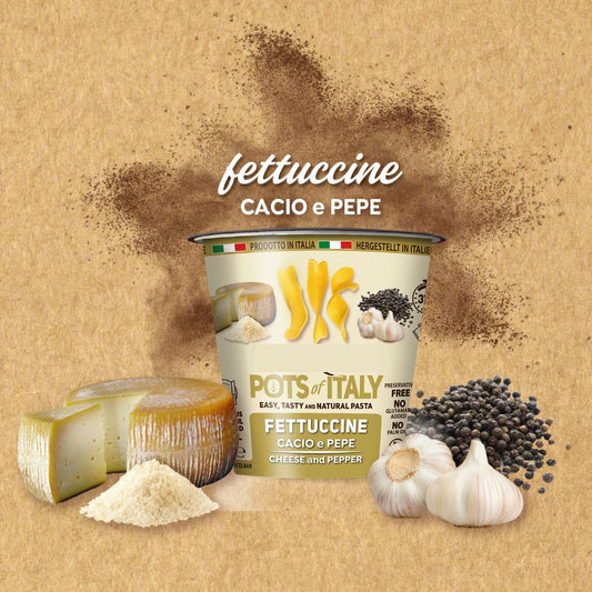 ITALIAN PASTA CUP - FETTUCCINE CACIO E PEPE - Prezzo di lancio