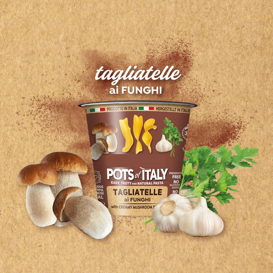 ITALIAN PASTA CUP - TAGLIATELLE AI FUNGHI - Prezzo di lancio